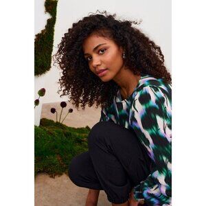 NWT KAFFE KAamilia Flower Print Blouse